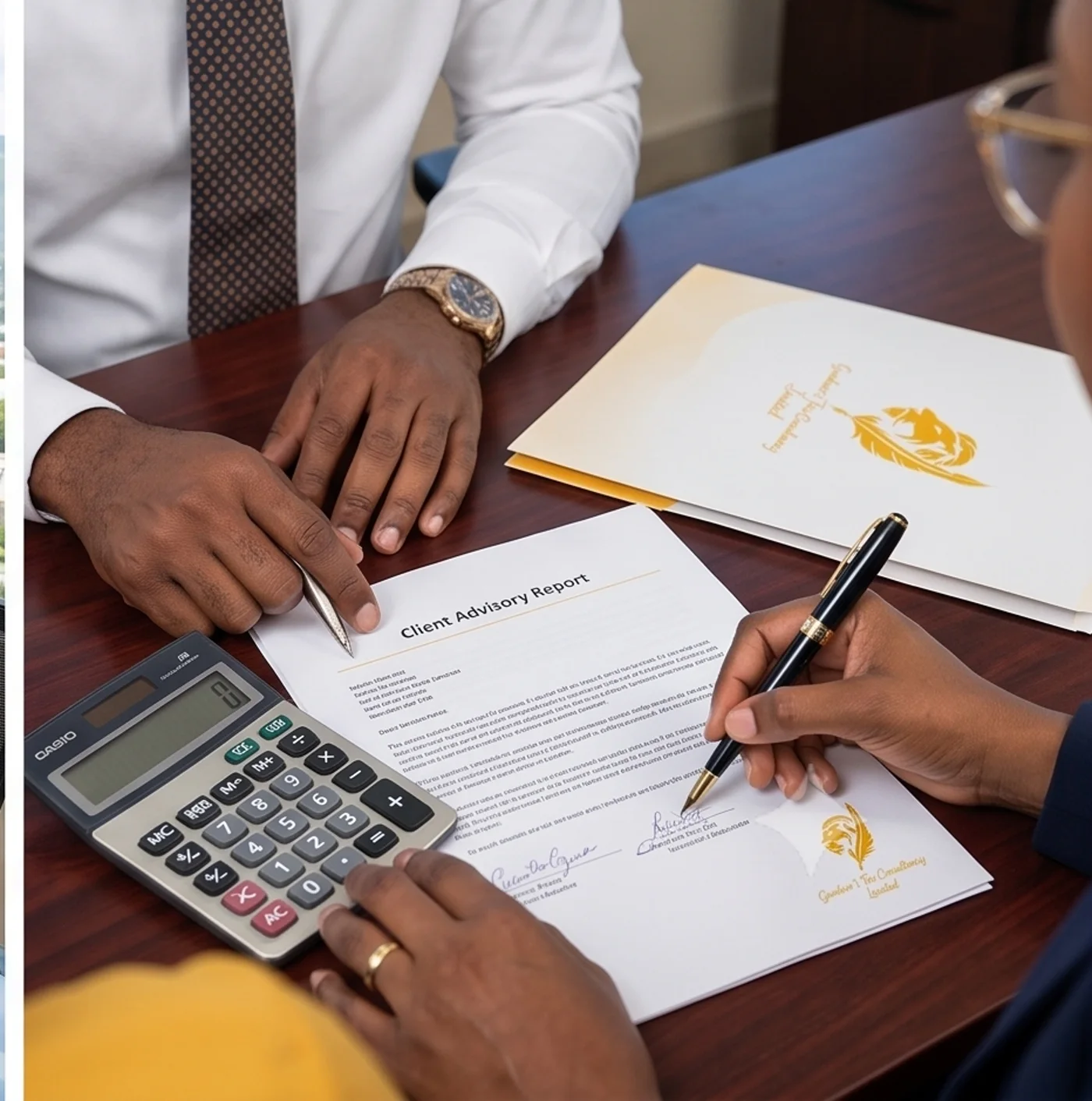 An engagement letter signed at GTCL Financial
